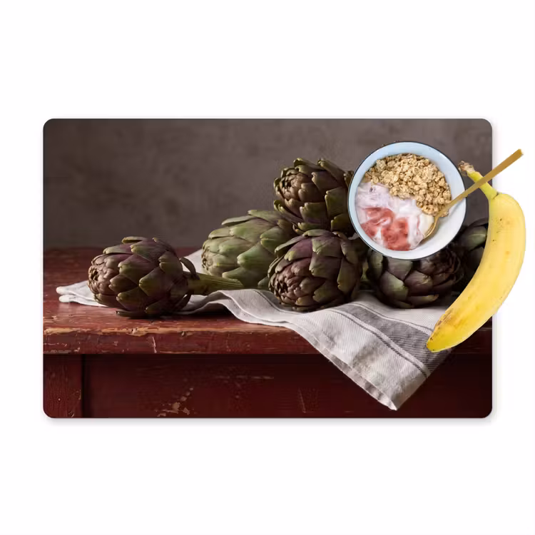 Placemat - 6 stuks - Artisjok - Eten - Rustiek — 1