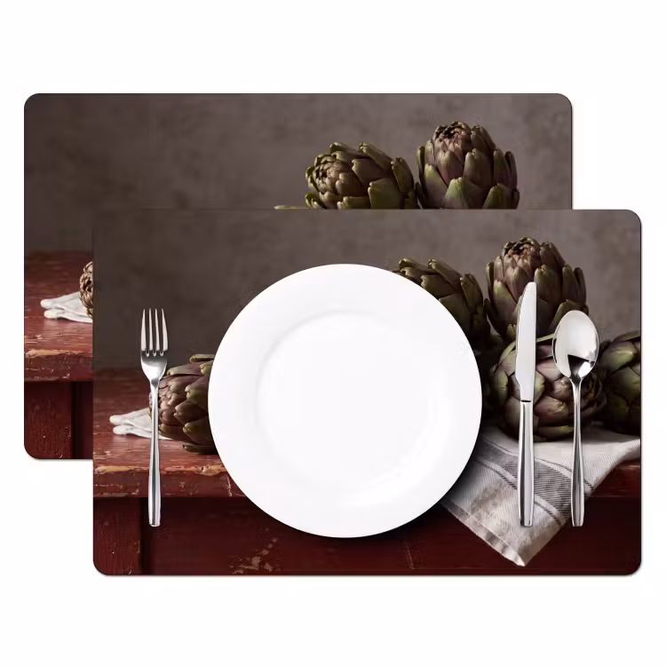 Placemat - 6 stuks - Artisjok - Eten - Rustiek — 2