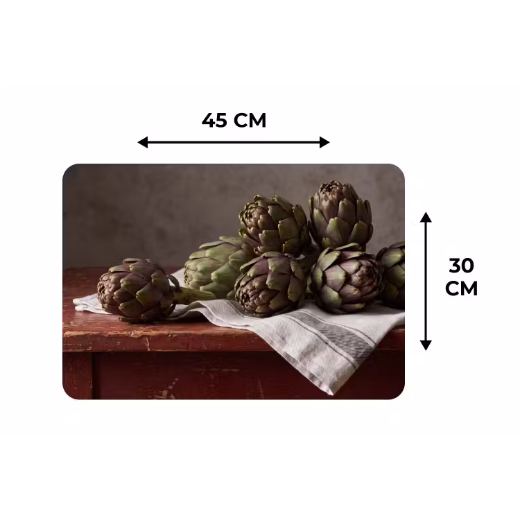 Placemat - 6 stuks - Artisjok - Eten - Rustiek — 3