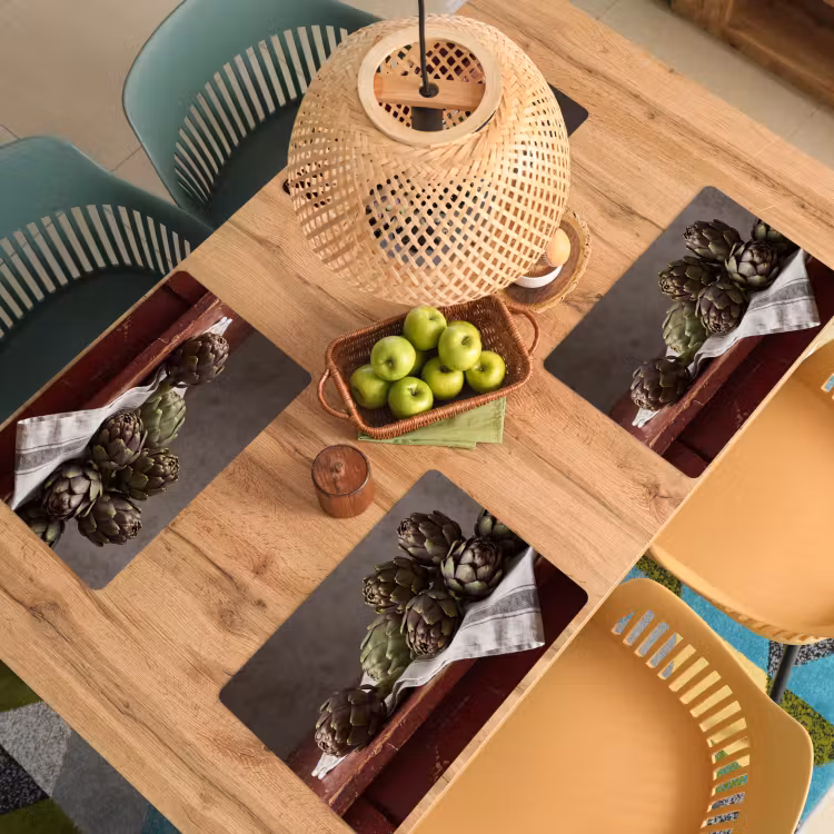 Placemat - 6 stuks - Artisjok - Eten - Rustiek — 6