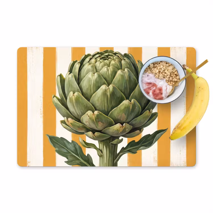 Placemat - 6 stuks - Artisjok - Modern - Groente — 1