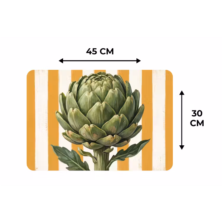 Placemat - 6 stuks - Artisjok - Modern - Groente — 3