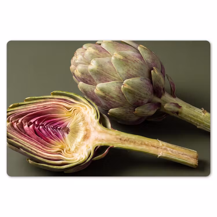 Placemat - 6 stuks - Artisjok - Paars - Voedsel — 7