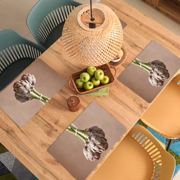 Placemat - 6 stuks - Artisjokken - Hangend - Groenten — 6