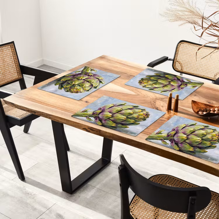 Placemat - 6 stuks - Eten - Artisjok - Modern — 5