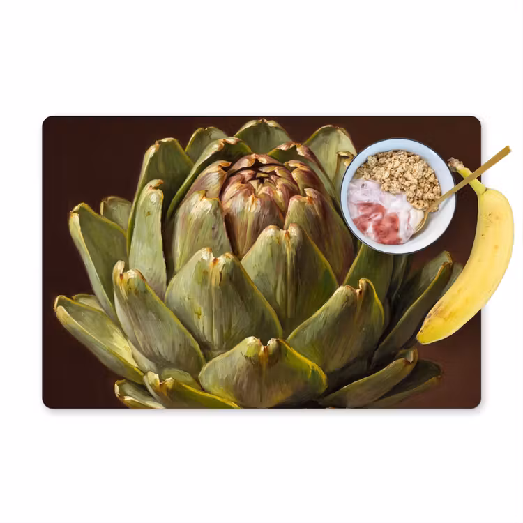 Placemat - 6 stuks - Groente - Artisjok - Groen — 1
