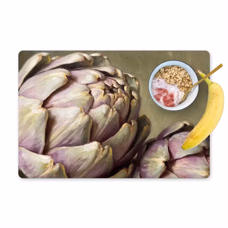 Placemat - 6 stuks - Groente - Stilleven - Schilderij — 1