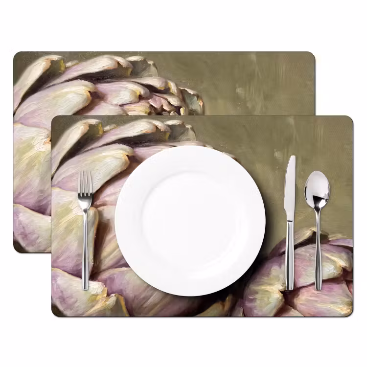 Placemat - 6 stuks - Groente - Stilleven - Schilderij — 2