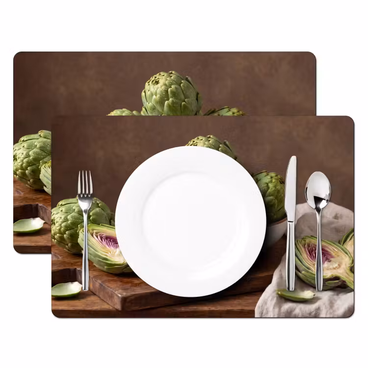 Placemat - 6 stuks - Groenten - Artisjok - Keuken — 2
