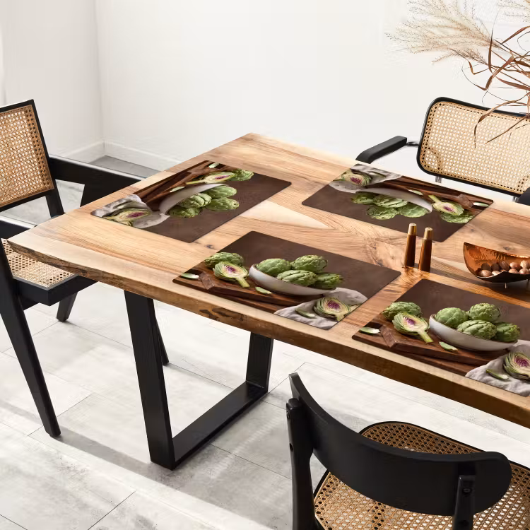 Placemat - 6 stuks - Groenten - Artisjok - Keuken — 5