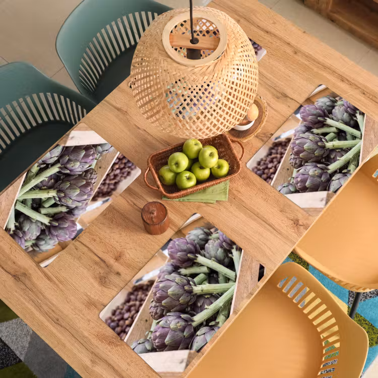Placemat - 6 stuks - Groenten - Markt - Vers — 6