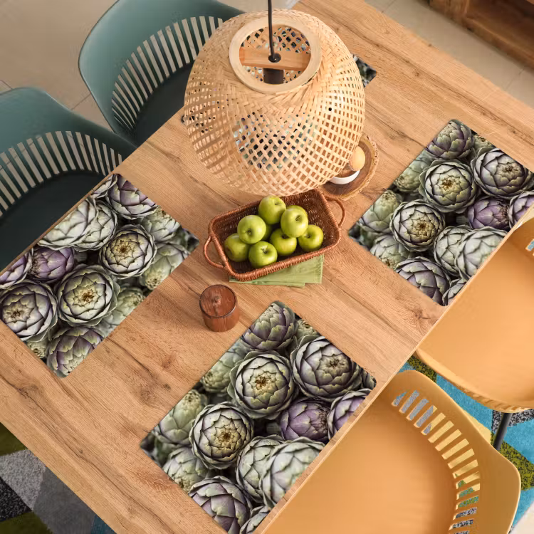 Placemat - 6 stuks - Groenten - Vers - Eten — 6