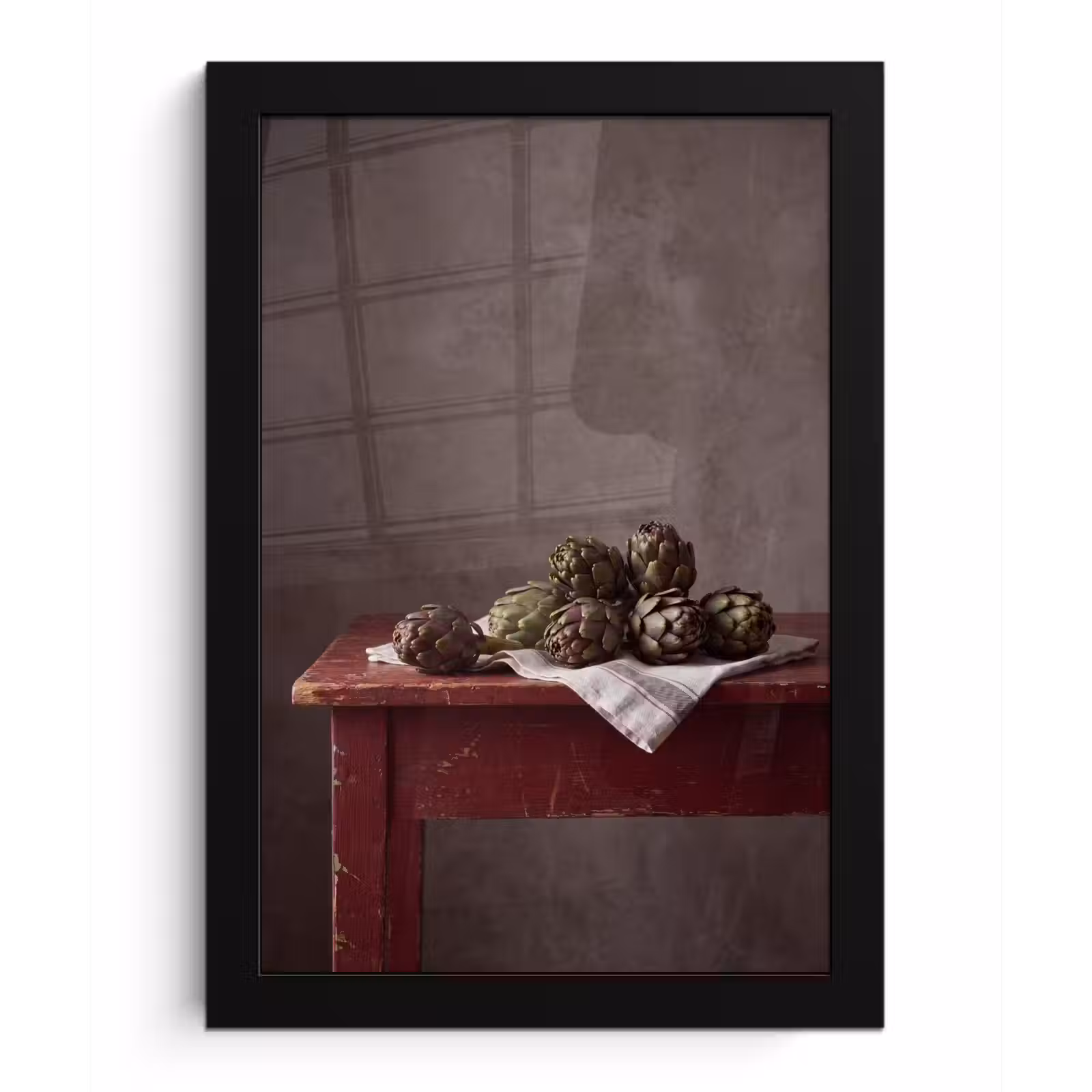 Poster met lijst - Artisjok - Eten - Rustiek — 1
