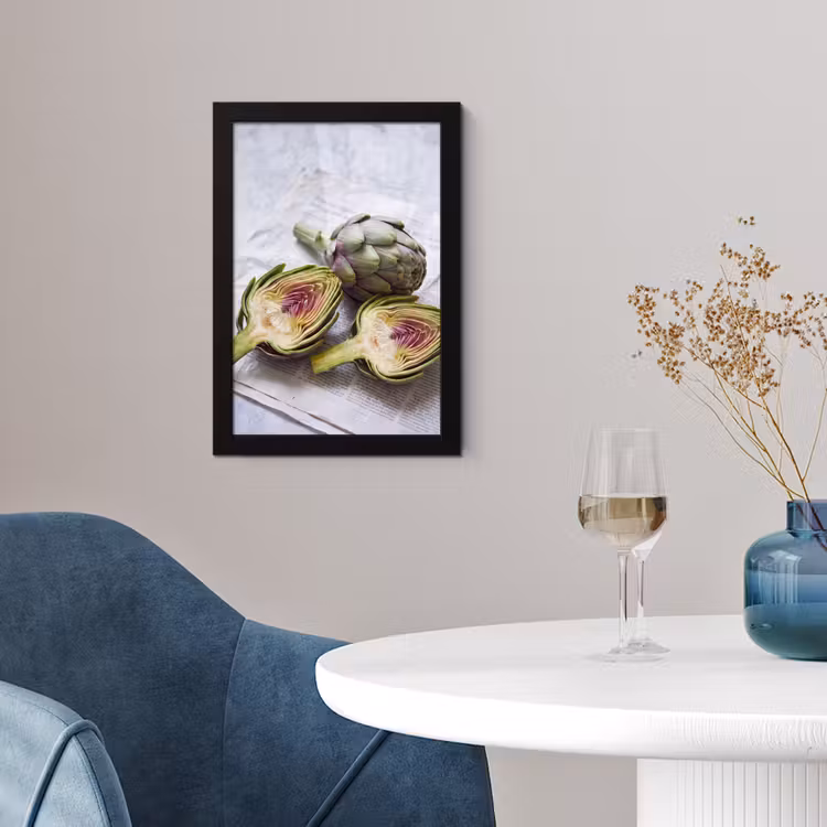 Poster met lijst - Artisjok - Doorgesneden - Eten — 4