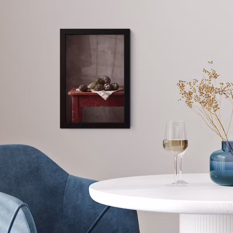 Poster met lijst - Artisjok - Eten - Rustiek — 4