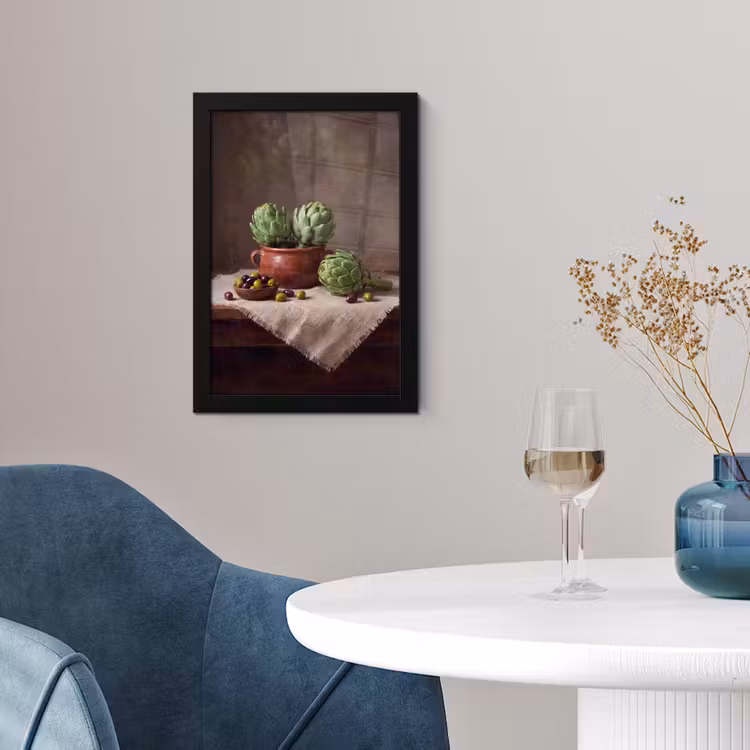 Poster met lijst - Artisjokken - Olijven - Eten — 4
