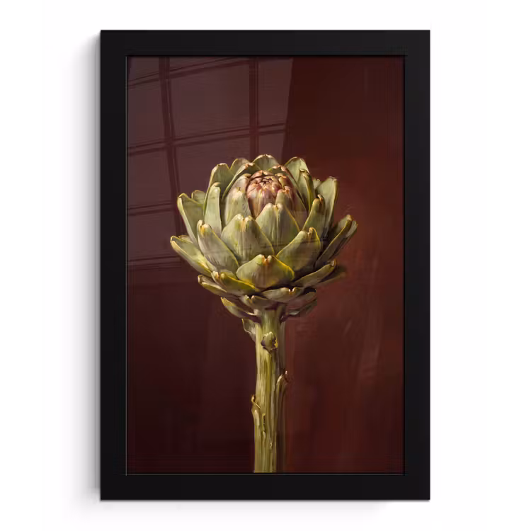 Poster met lijst - Groente - Artisjok - Groen — 1