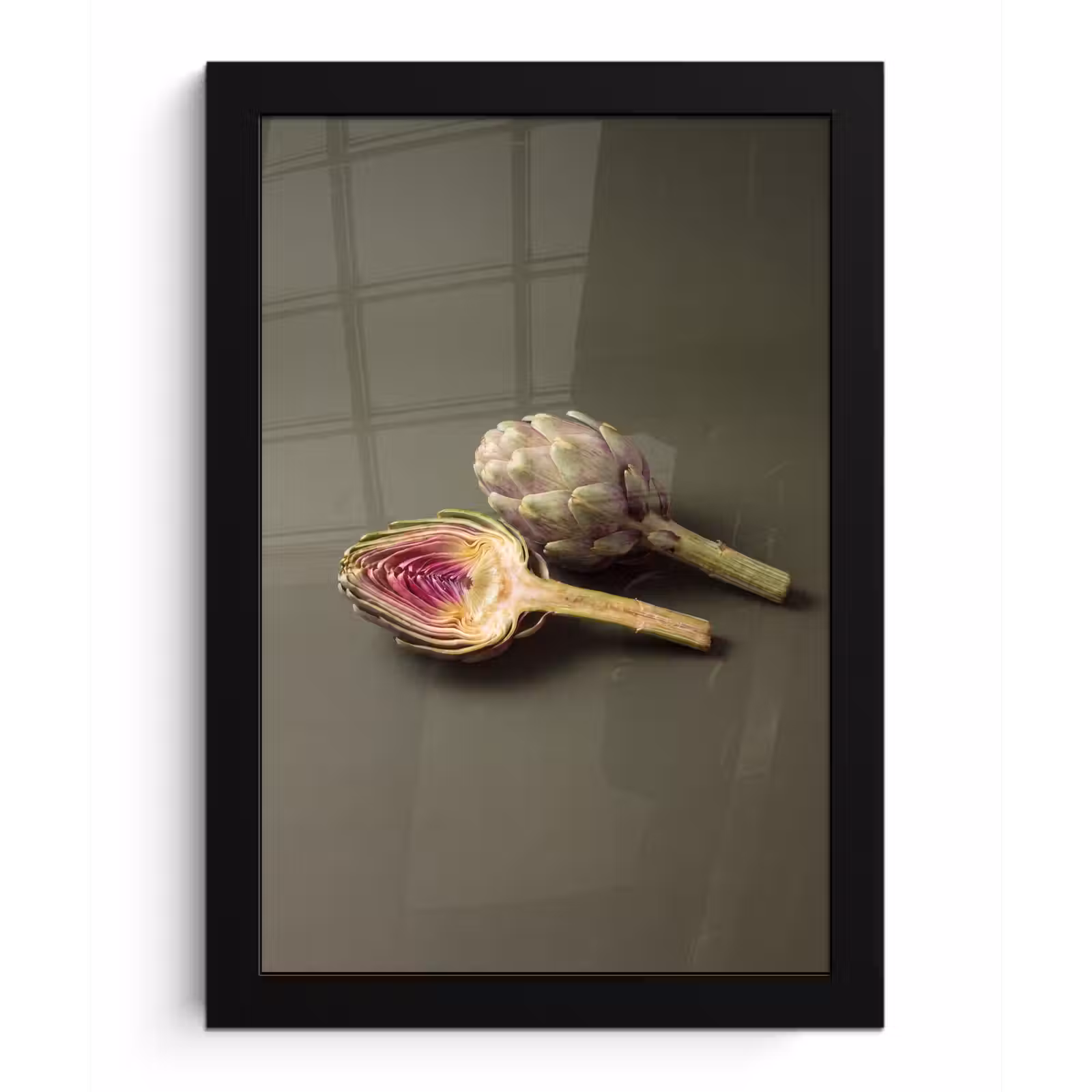 Poster met lijst - Artisjok - Paars - Voedsel — 1