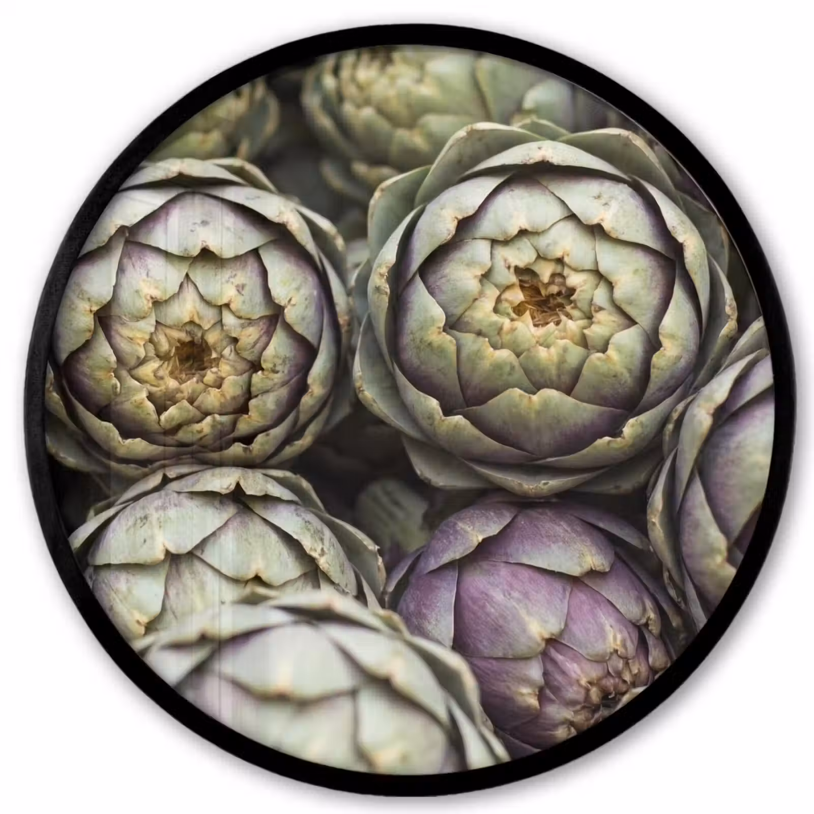 Ronde fotolijst - Groenten - Vers - Eten — 1