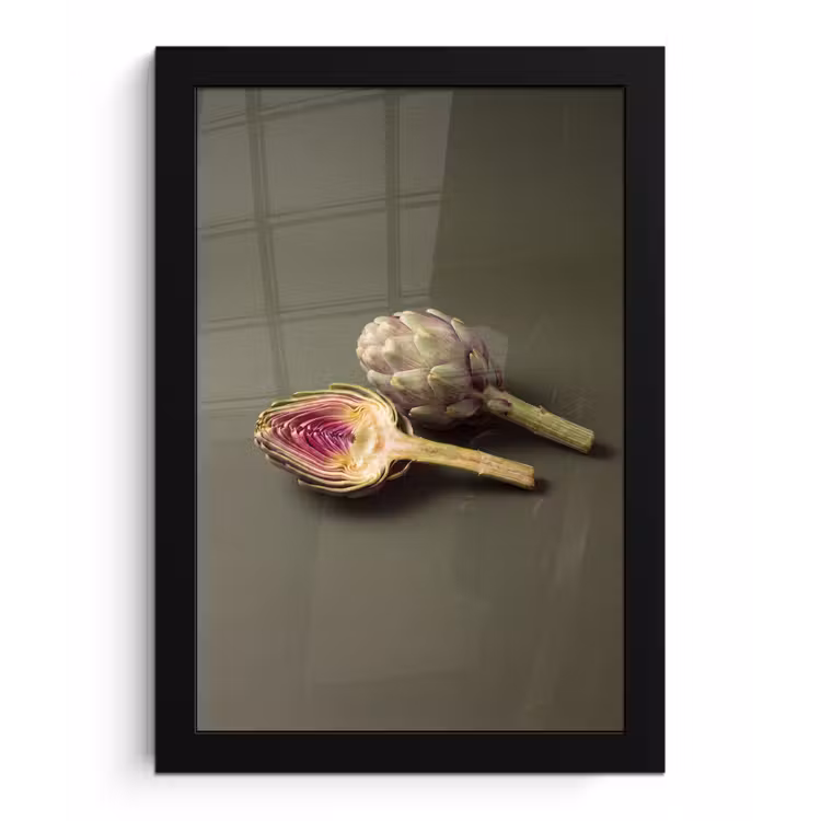 Poster met lijst - Artisjok - Paars - Voedsel — 1