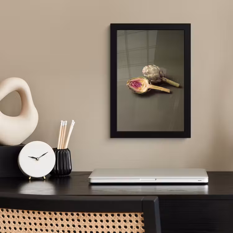 Poster met lijst - Artisjok - Paars - Voedsel — 2