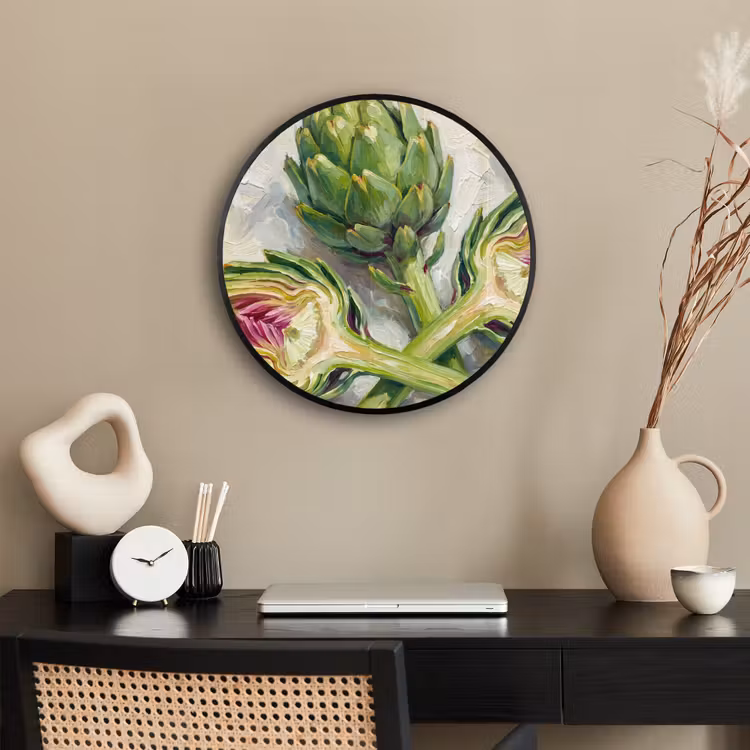 Ronde fotolijst - Artisjok - Citroen - Eten — 3