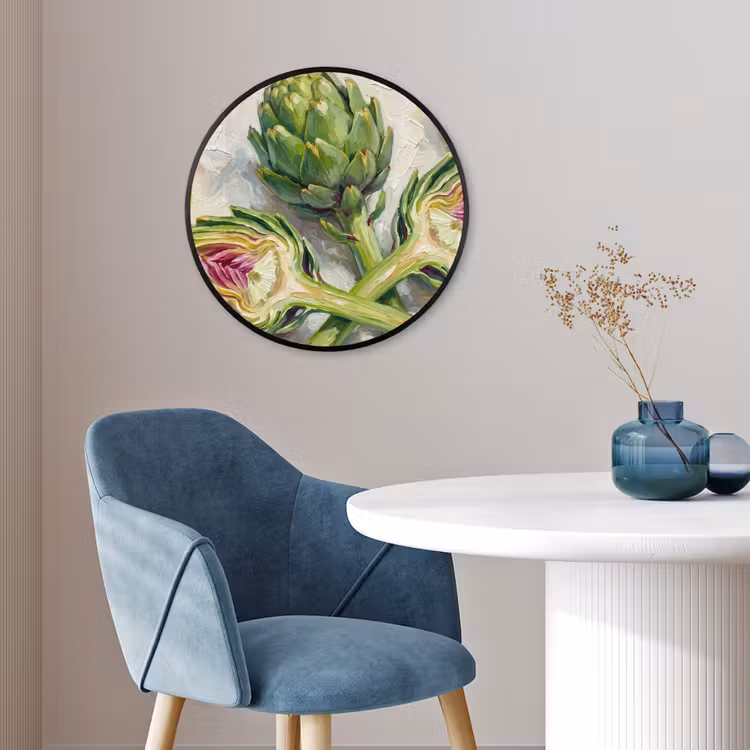 Ronde fotolijst - Artisjok - Citroen - Eten — 4