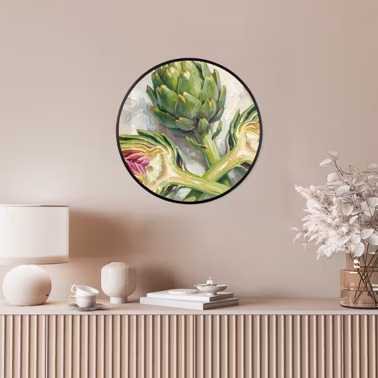 Ronde fotolijst - Artisjok - Citroen - Eten — 5
