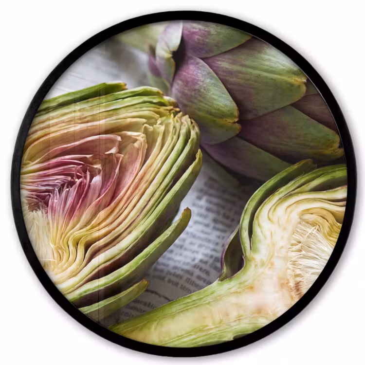 Ronde fotolijst - Artisjok - Doorgesneden - Eten — 1