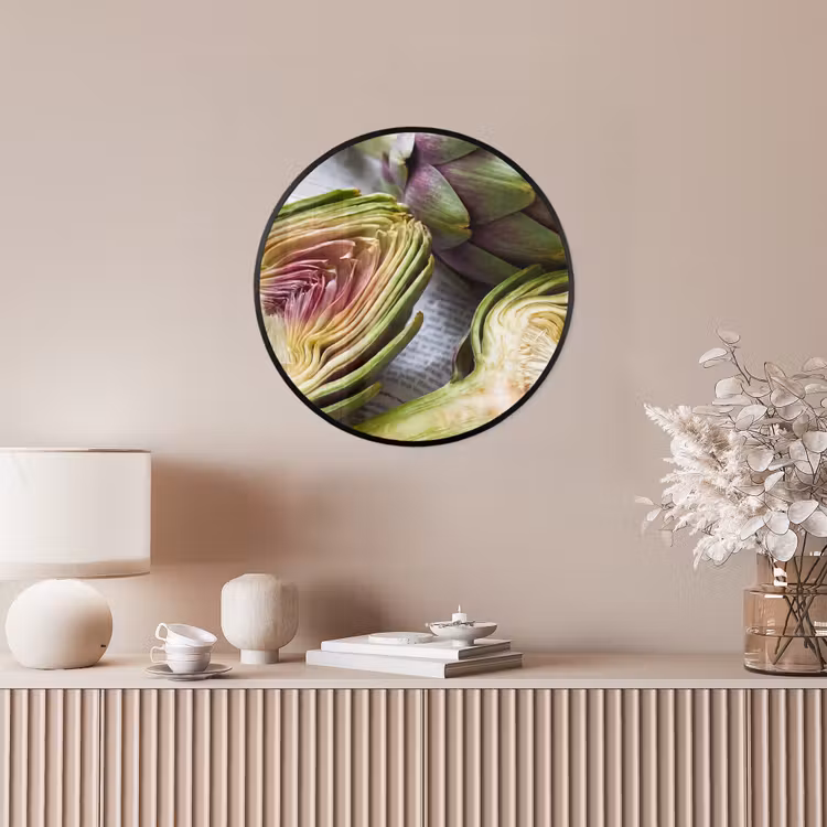 Ronde fotolijst - Artisjok - Doorgesneden - Eten — 5
