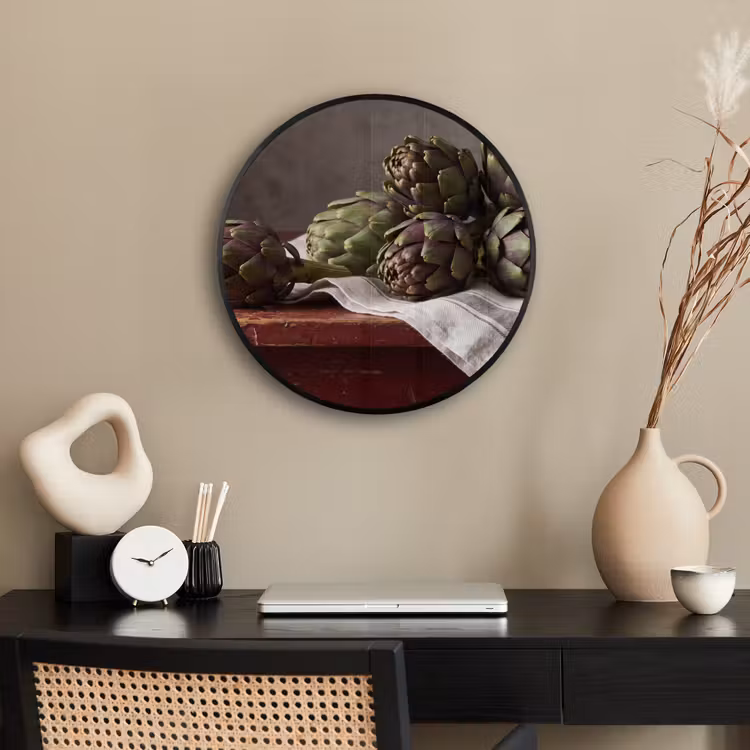 Ronde fotolijst - Artisjok - Eten - Rustiek — 3