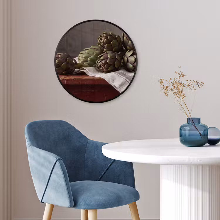 Ronde fotolijst - Artisjok - Eten - Rustiek — 4