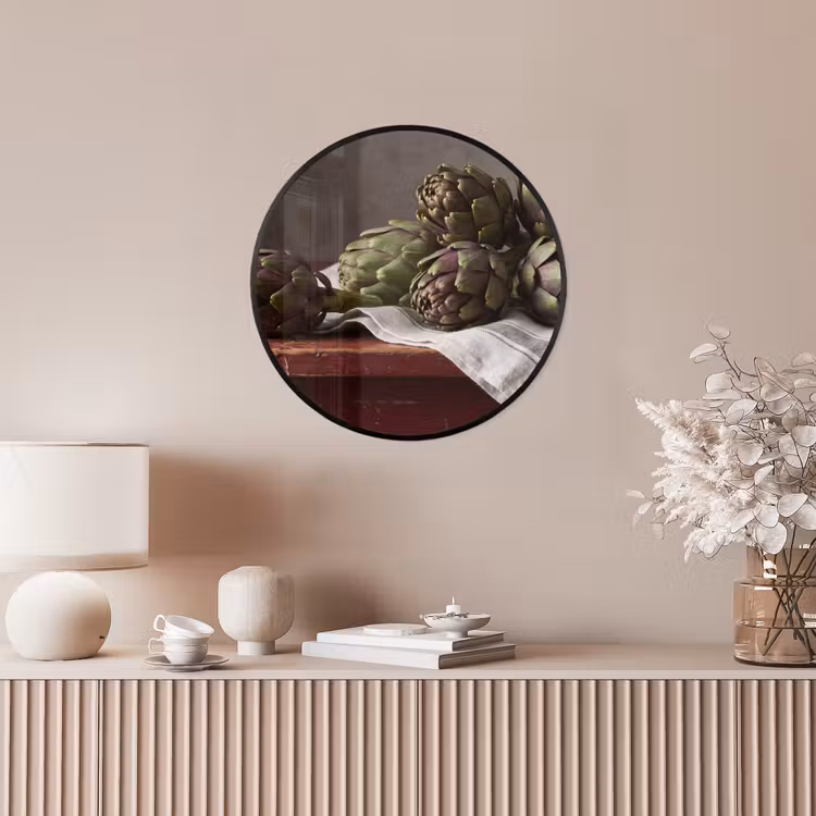 Ronde fotolijst - Artisjok - Eten - Rustiek — 5