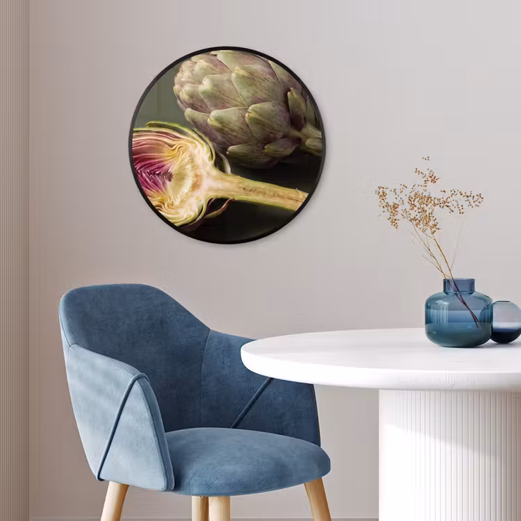 Ronde fotolijst - Artisjok - Paars - Voedsel — 4