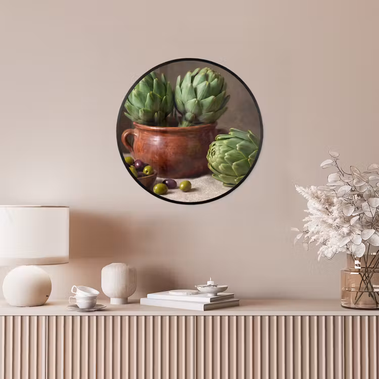 Ronde fotolijst - Artisjokken - Olijven - Eten — 5