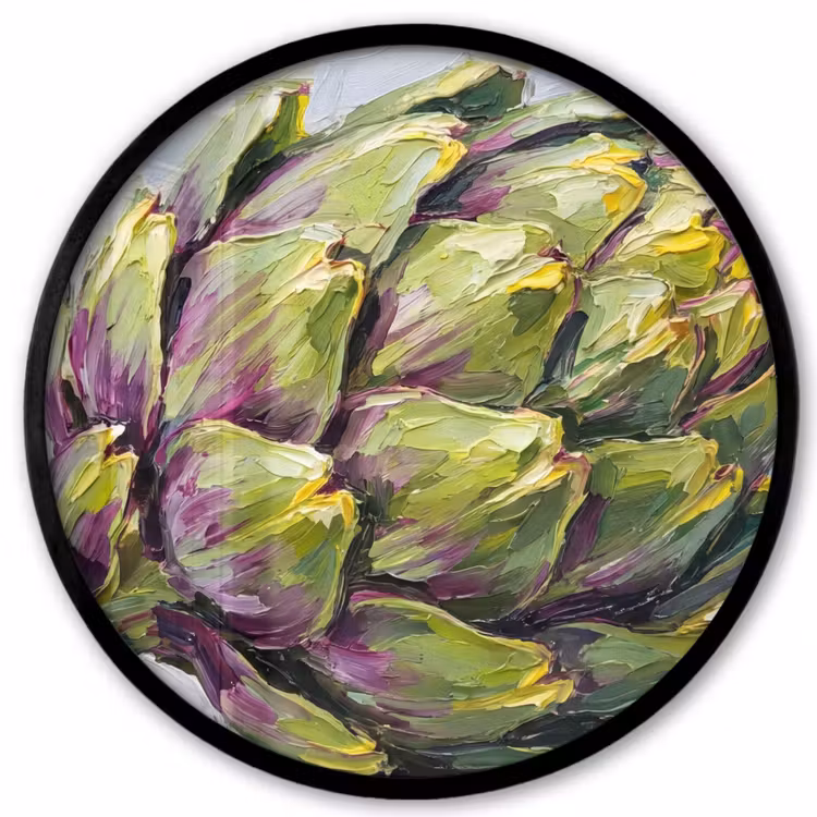 Ronde fotolijst - Eten - Artisjok - Modern — 1