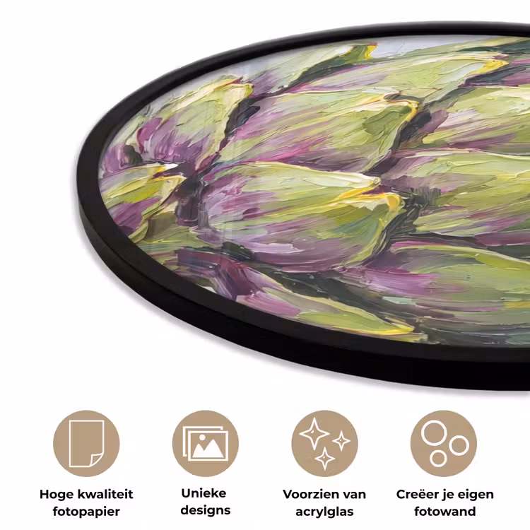 Ronde fotolijst - Eten - Artisjok - Modern — 2