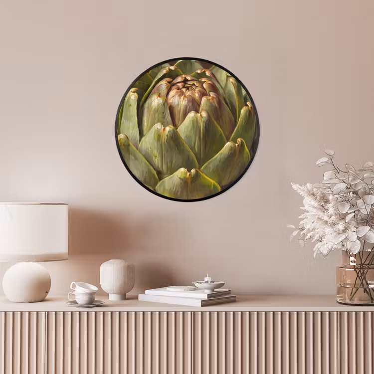 Ronde fotolijst - Groente - Artisjok - Groen — 5