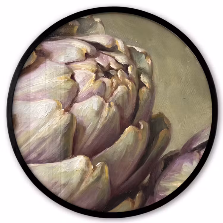 Ronde fotolijst - Groente - Stilleven - Schilderij — 1