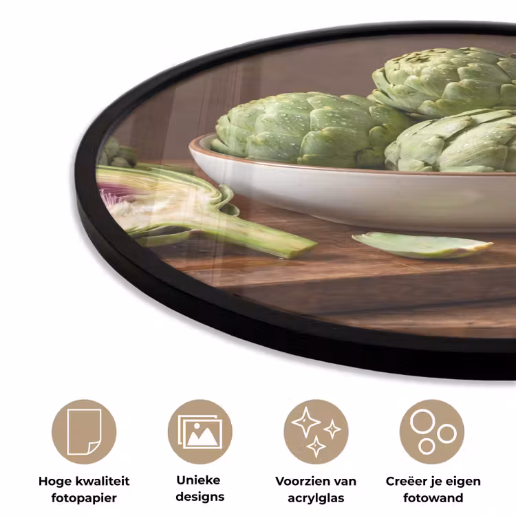 Ronde fotolijst - Groenten - Artisjok - Keuken — 2