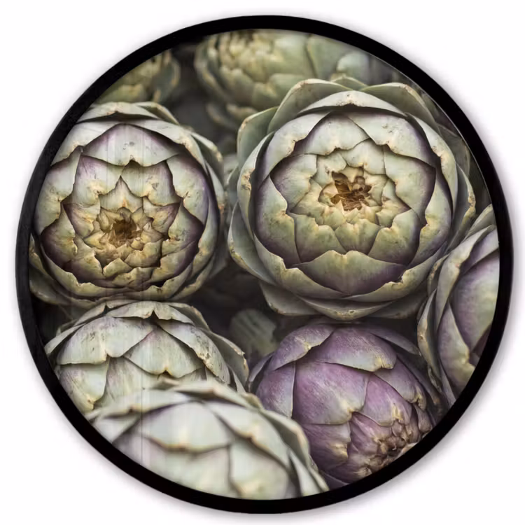 Ronde fotolijst - Groenten - Vers - Eten — 1