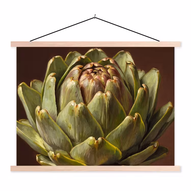 Schoolplaat - Groente - Artisjok - Groen — 1