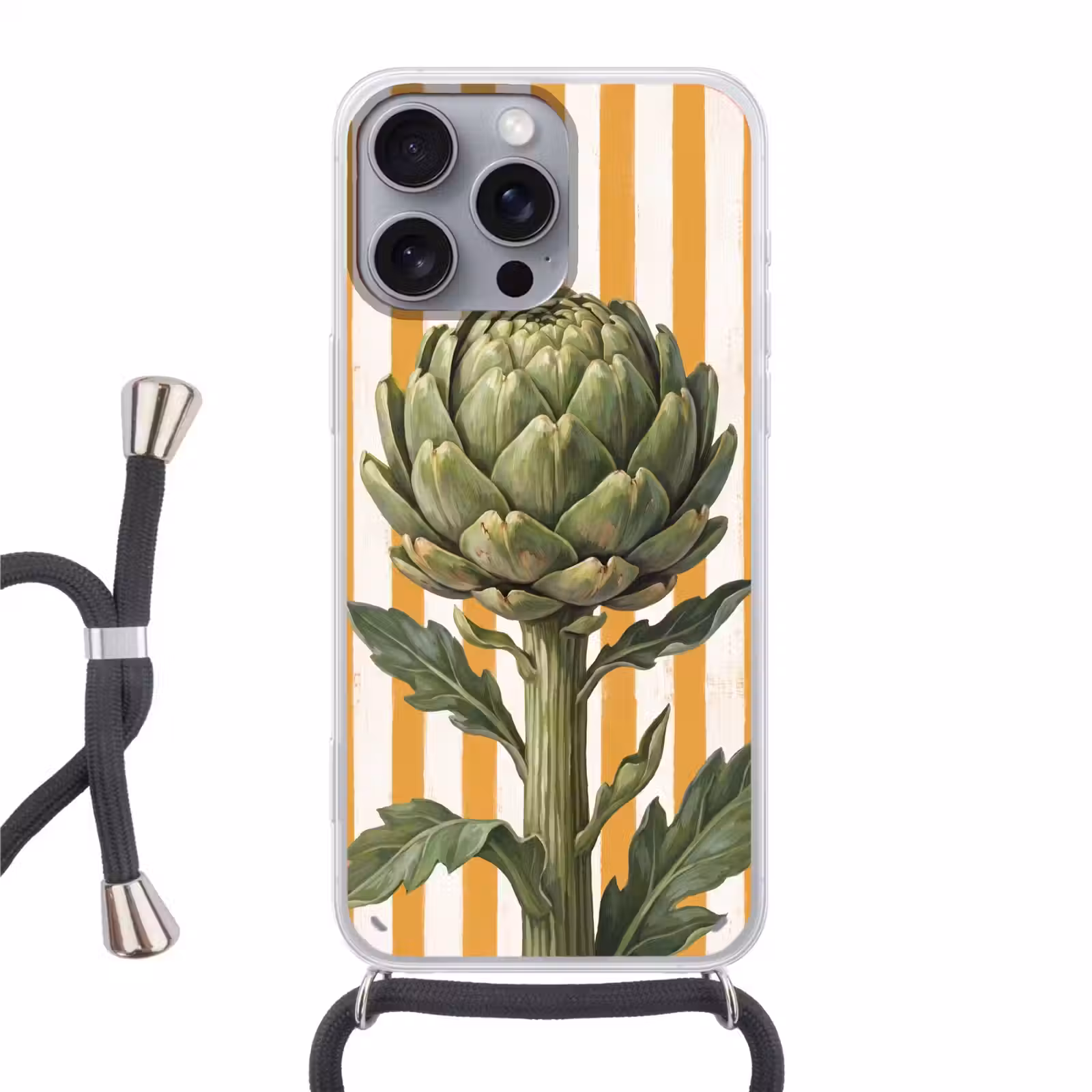 Telefoonhoesje met koord - Artisjok - Modern - Groente — 1