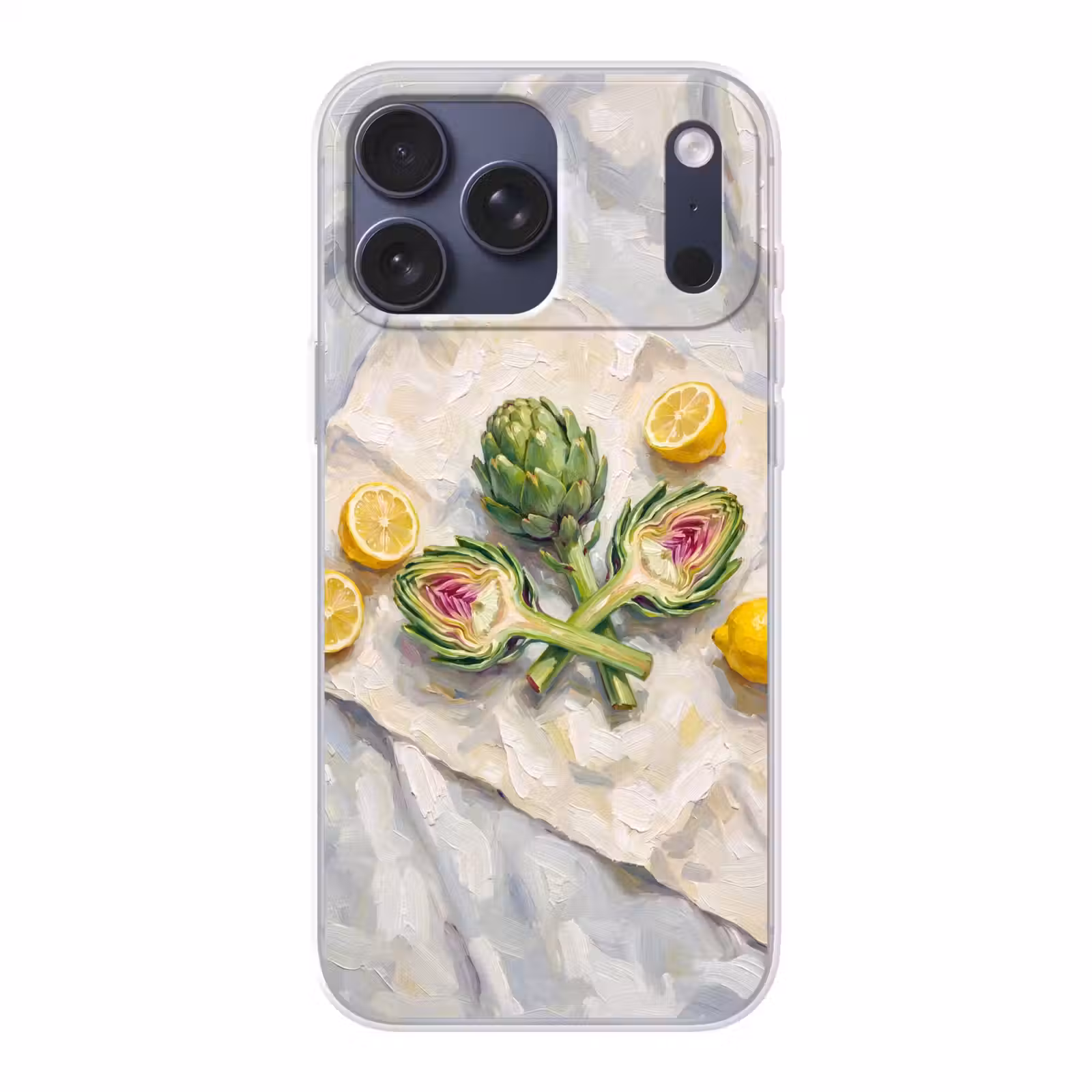 Telefoonhoesje Softcase - Artisjok - Citroen - Eten — 1