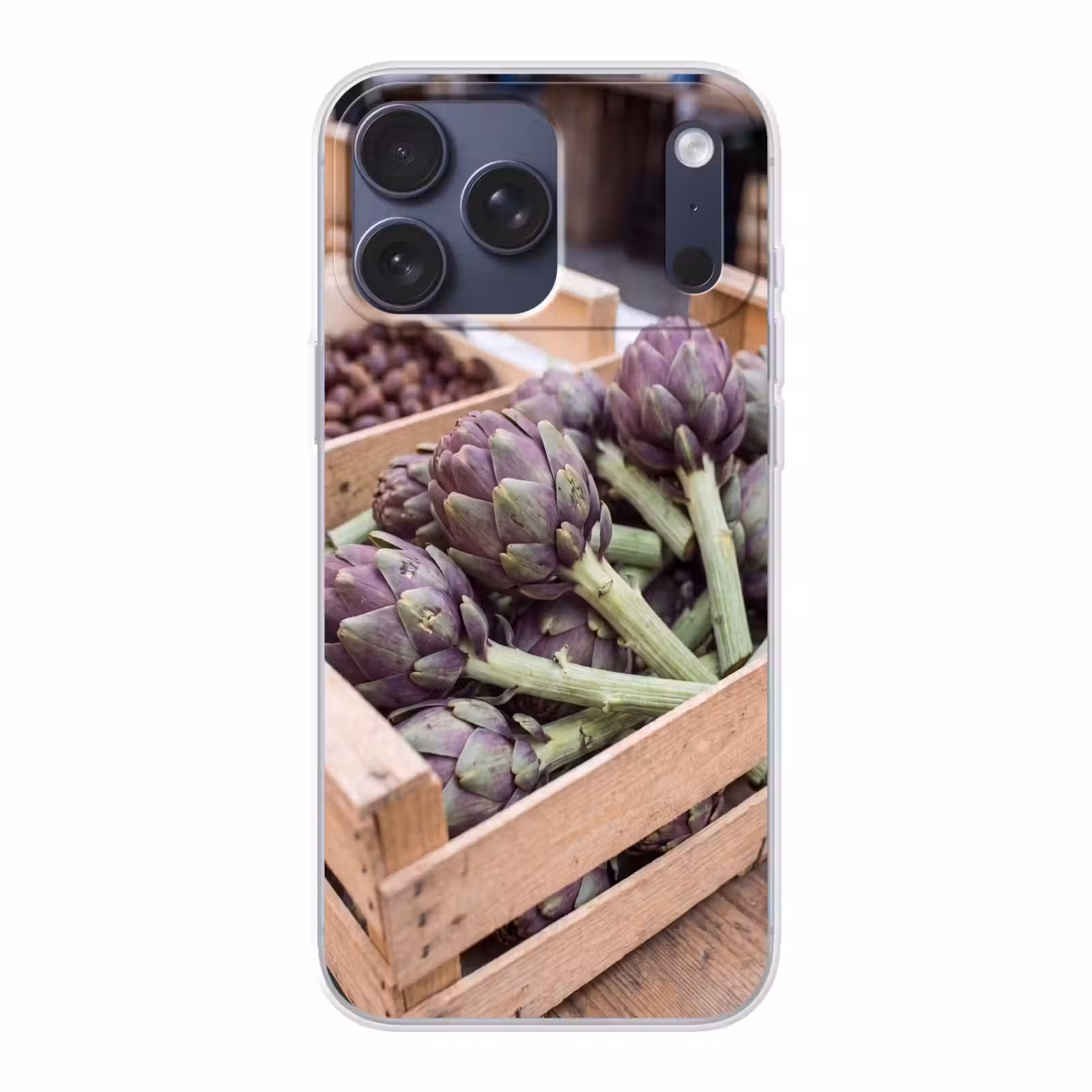 Telefoonhoesje Softcase - Groenten - Markt - Vers — 1