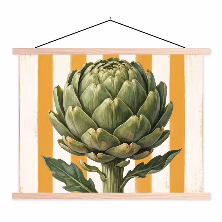 Schoolplaat - Artisjok - Modern - Groente — 1