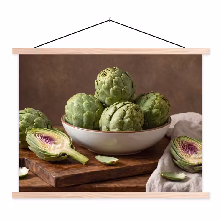 Schoolplaat - Groenten - Artisjok - Keuken — 1