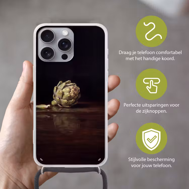 Telefoonhoesje met koord - Artichok - Eten - Klassiek — 4