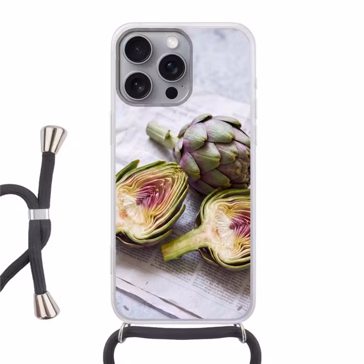 Telefoonhoesje met koord - Artisjok - Doorgesneden - Eten — 1