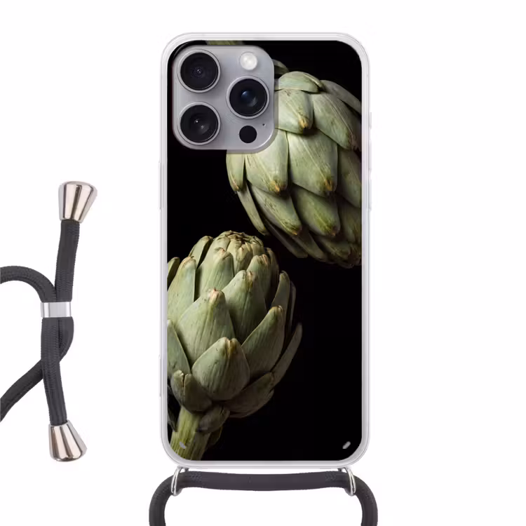 Telefoonhoesje met koord - Artisjok - Groen - Eten — 1